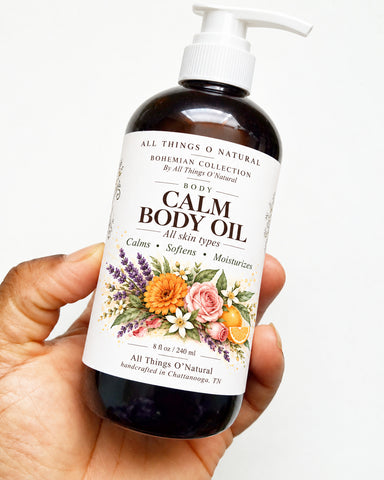 8oz CALM Bath + Body Oil